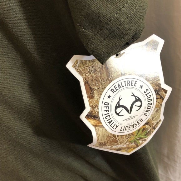 RealTree Ford Mustang flag camo green t shirt Xl - Picture 7 of 8